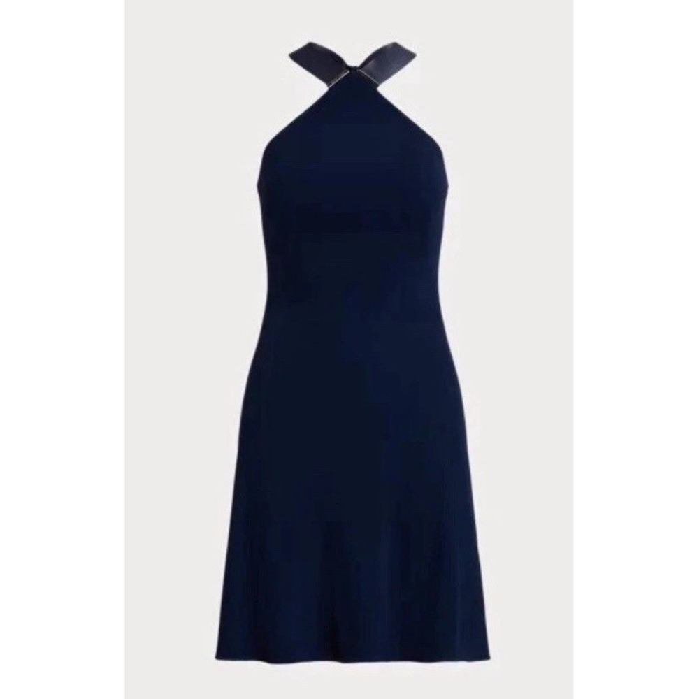 Ralph Lauren Collection Jinett Jersey Halter Day Dress Size 10 US - Picture 5 of 12